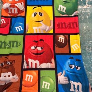 M&M’s Character Fleece Throw Blanket 60x49 Colorful Candy Novelty